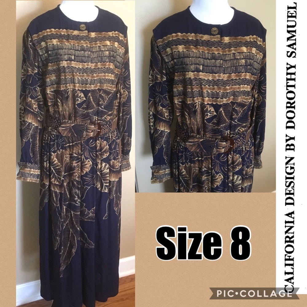 VTG California Design by Dorothy Samuel 80’s Dress